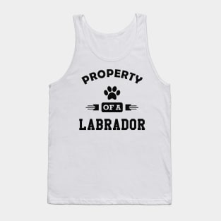 Labrador Dog - Property of a labrador Tank Top